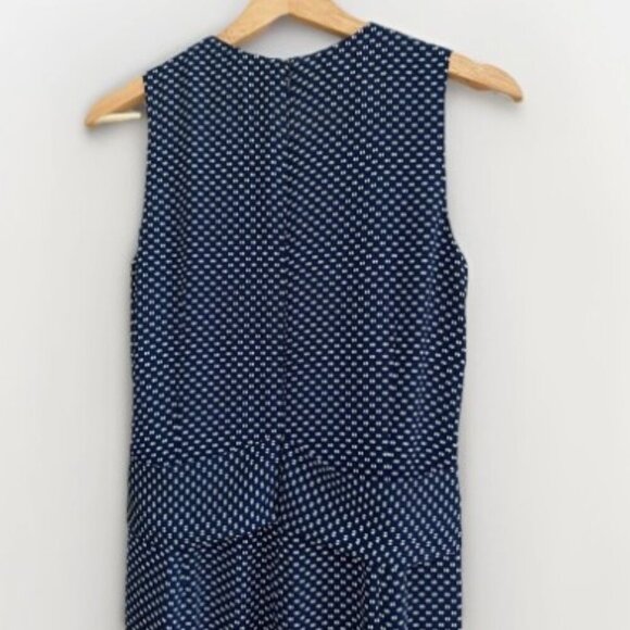 Long Tall Sally Sleeveless Jumpsuit Women's Size Tall 6 (US) Navy & White Dots - Picture 8 of 11